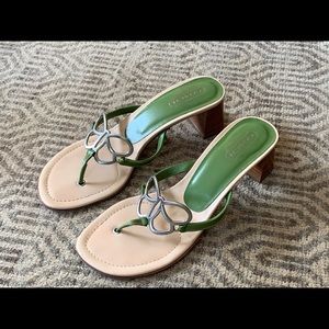 Coach Amara leather sandal size 9, grass color